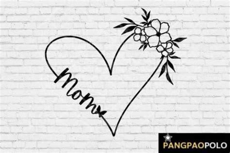 Mom Flower Heart Svg Mothers Day Graphic By Pangpaopolo · Creative Fabrica