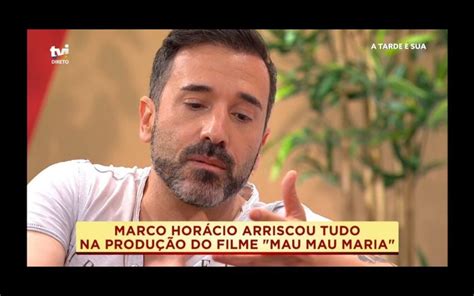 Marco Horácio Marco Horácio Recorda tempos difíceis Isolei me