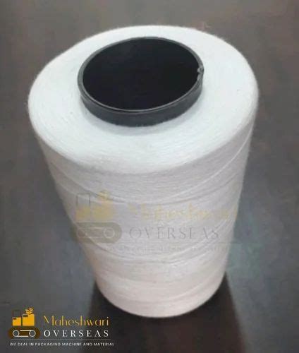 Raw White Polyester Sewing Threads For Bag Closing Packaging Type