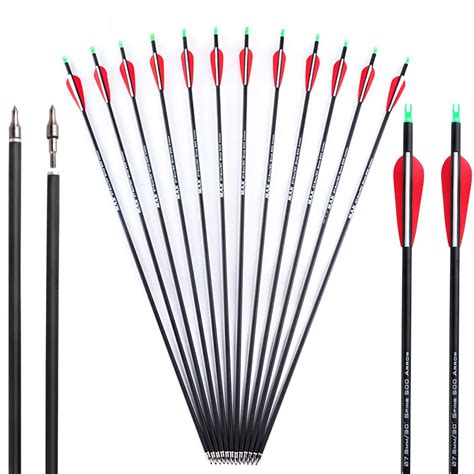 Buy Musen 28 30 Carbon Archery Arrows Spine 500 Shaft With Removable