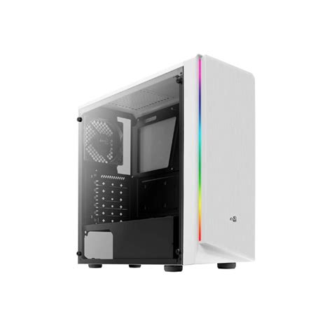 Gabinete Gamer Aerocool Rift White Mid Tower Rgb Blanco