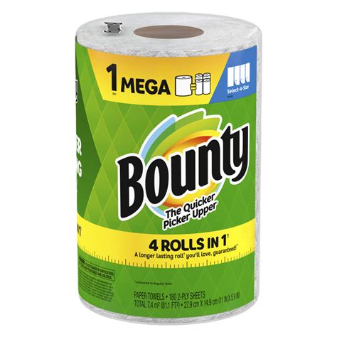 Bounty Select A Size Paper Towels Double Rolls 6ct Delivered In As