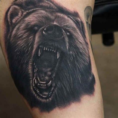 Angry Bear Tattoo Design