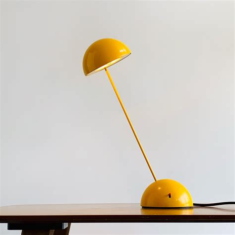 Very Rare S Vintage Bright Yellow Minikini Table Lamp By Raul