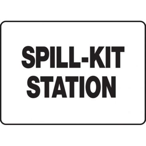 Buy Accuform Mchl522xp10 Osha Safety Sign Spill Kit Station Accu