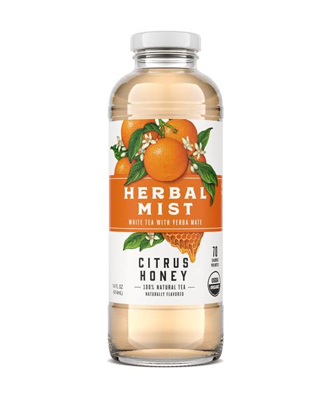 Citrus Honey White Tea And Yerba Mate 12 Pack Herbal Mist Teas