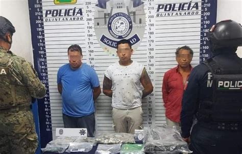 Capturan a tres sujetos con más de 60 dosis de droga y una báscula