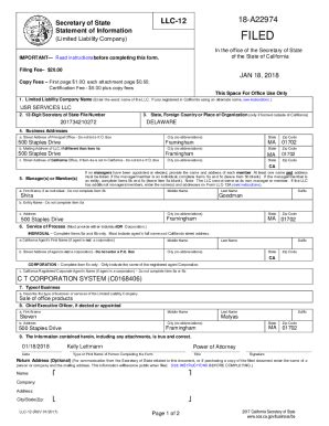 Fillable Online Business Entities Filing Document Fax Email Print