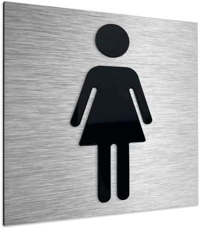 ALÚMADESIGNCO Pictogramme Femme Toilette Panneau Toilettes Femmes