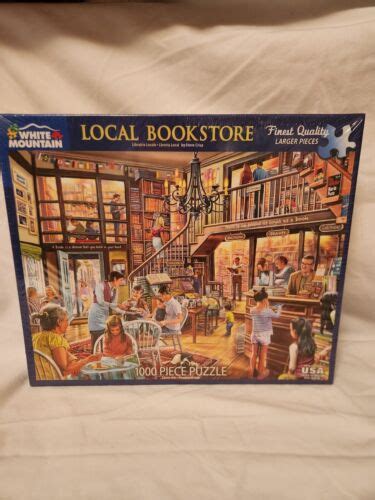 Local Bookstore White Mountain 1000 Piece Jigsaw Puzzle New Sealed