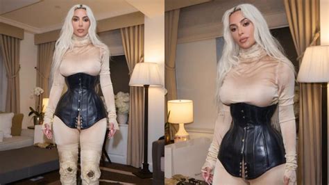 Fani są przerażeni Kim Kardashian Spójrzcie na jej żebra Pudelek