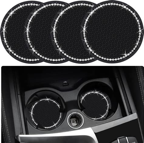 Amazon Pcs Bling Car Cup Coaster Inch Auto Car Cup Holder