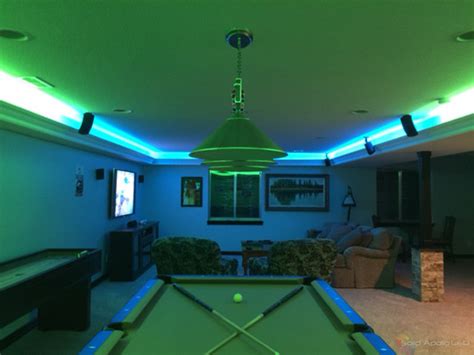 Man Cave Game Room LED Lighting - Contemporary - Family Room - seattle ...