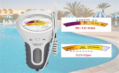 Tester della qualità dell acqua misuratore di pH rilevatore di cloro