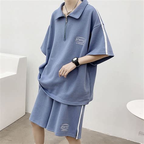 Mua Bộ Đồ Nam Mùa Hè Áo Cộc Tay Cổ Bẻ In Logo Form Rộng Hot Trend 2022 STYLE MARVEN SET NAM