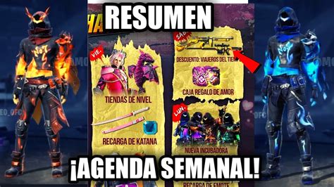 Nueva Agenda Semanal De Free Fire Nuevos Eventos Que Llegaran A Free