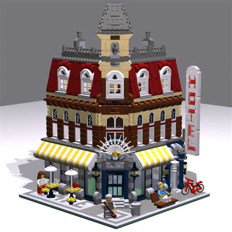 Building instructions for LEGO set number 10182 - Cafe Corner