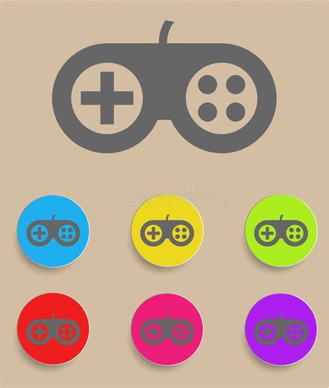 Modern Flat Design Concept Icon Video Game Stock Vector Illustration