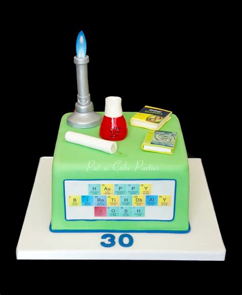 Pat-a-Cake Parties: Bunsen Burner / Science theme cake