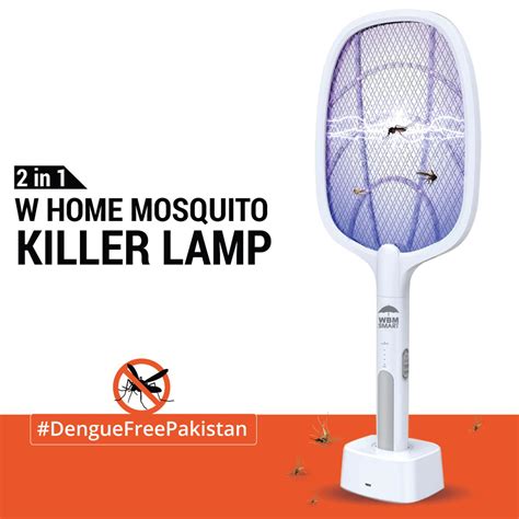 Mosquito Killer Racket 2 In 1 Rechargeable Mosquito Lamp With LED