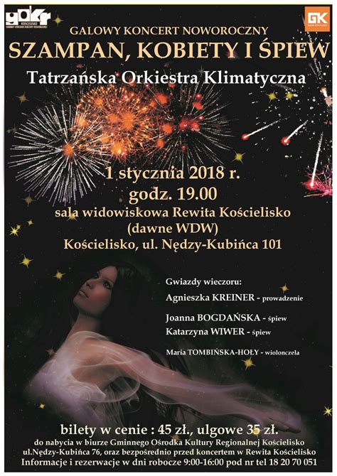 Szampan kobiety i śpiew KONCERT NOWOROCZNY