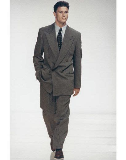 1990 1992 Mens Suits Were Double Breasted With Wide Shoulders And