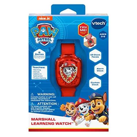 Vtech Paw Patrol Marshall Reloj De Aprendizaje Rojo Precio Guatemala