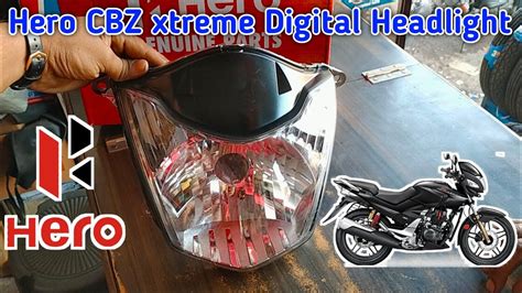 Hero CBZ Xtreme Digital Headlight Assembly YouTube