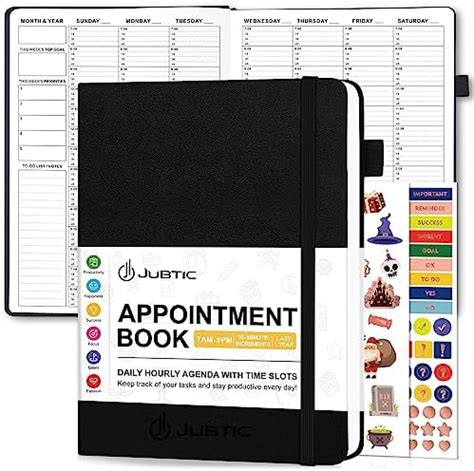 Amazon Jubtic Weekly Appointment Book Undated X Inches