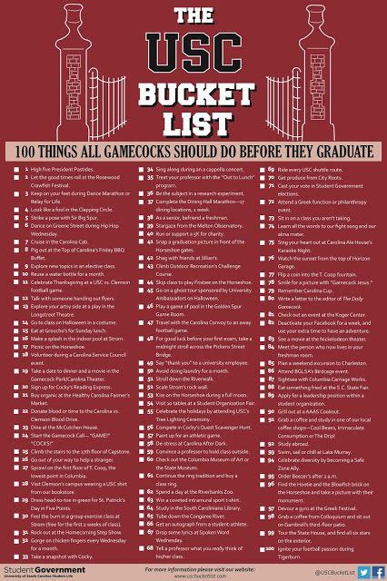 University Of South Carolina Bucket List Artofit