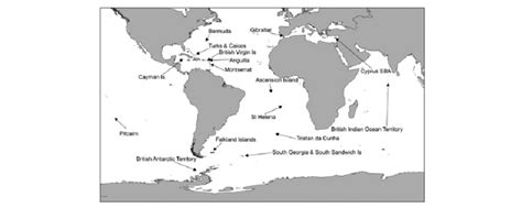 Location of UK Overseas Territories. | Download Scientific Diagram