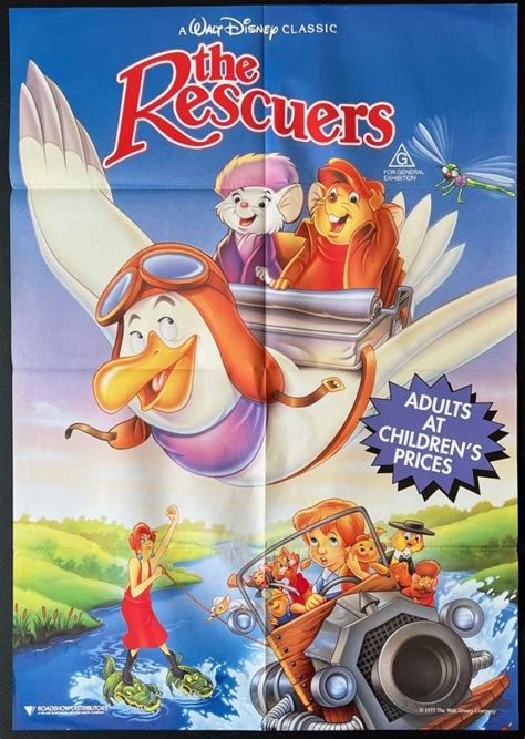 All About Movies - The Rescuers Poster One Sheet Original 1990 Re-Issue ...