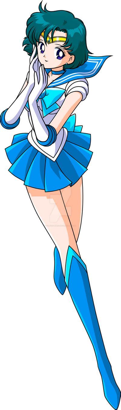 Sailor Mercury Vector By Flavio Ruru On Deviantart Sailor Mercury Sailor Moon Sailor