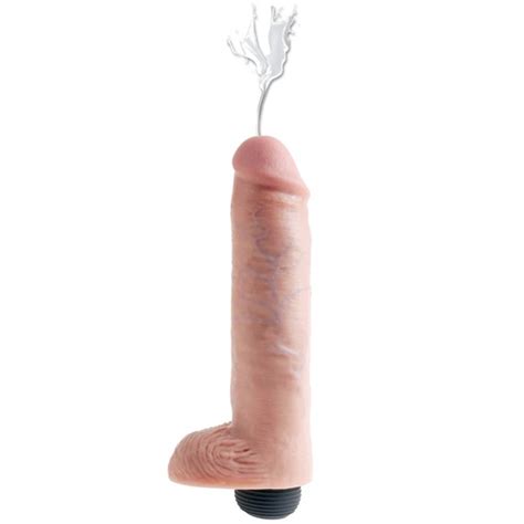 King Cock 10 Inch Squirting Dildo With Balls Sex Toys Online