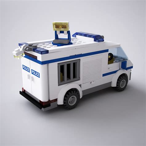 3d model lego police van