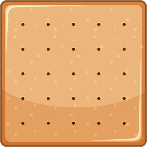 Square Biscuit In Cartoon Style Isolated Vector Art At Vecteezy