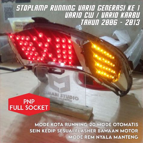 Jual Stoplamp Running Vario Generasi Karbu Cw Mode Pnp Kelistrikan