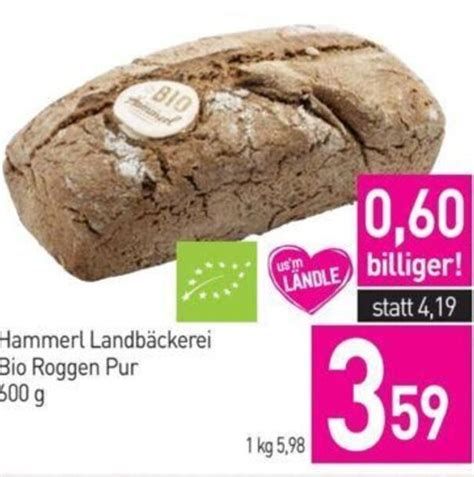 Hammerl Landb Ckerei Bio Roggen Pur G Angebot Bei Sutterl Ty