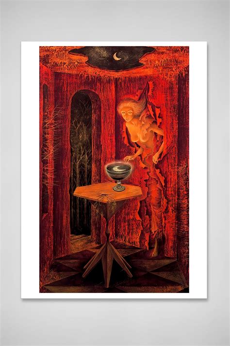 Vintage Art Surreal Painting Fantasy Art Born Again By Mexican