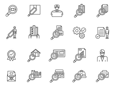 Inspection Vector Icons