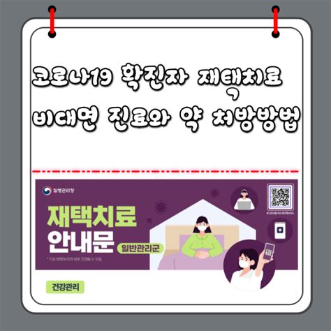 코로나 확진자 재택치료 비대면 진료와 약처방 방법 변경된 코로나 방역지침과 체계 알아보자