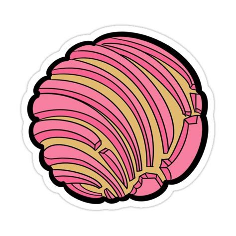 "Concha Pan Dulce" Sticker for Sale by daisysoto | Vinyl decal stickers ...