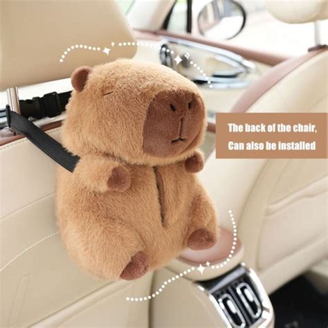 Cai Duobao Brown Plush Capybara Tissue Box Plush Multifunctional Car