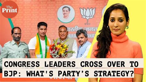 3 Congress Leaders Cross Over To Bjp In 24 Hrswhats Bjps Strategy