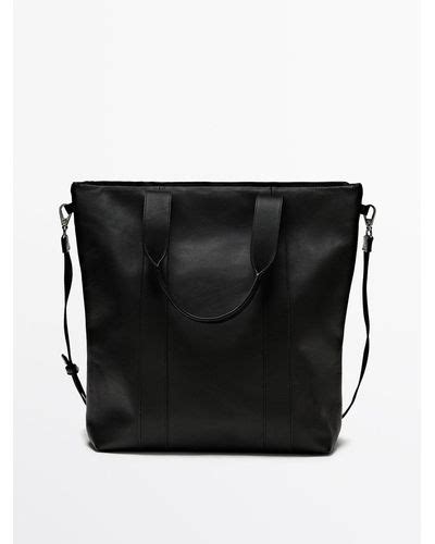 Black Massimo Dutti Bags For Men Lyst