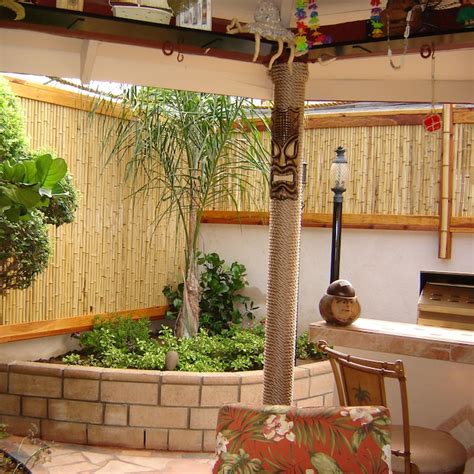 Backyard X Scapes 96 In W X 72 In H Natural Bamboo Outdoor Privacy