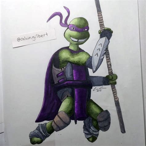 Donatello Ninja Turtle Shredder Mashup With Copic Markers Donatello