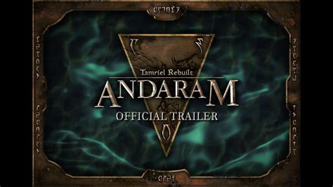 Tamriel Rebuilt 2310 Andaram Release Trailer Youtube