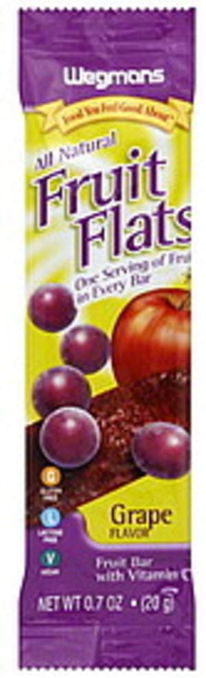 Wegmans Grape Flavor Fruit Flats 07 Oz Nutrition Information Innit