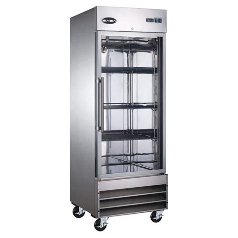 SABA 23 Cu Ft One Glass Door Commercial Reach In Upright Freezer In